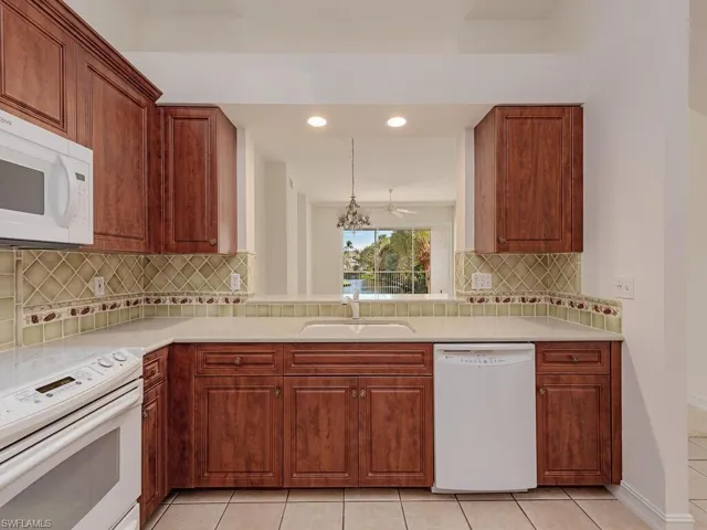 Kitchen looking out to lake