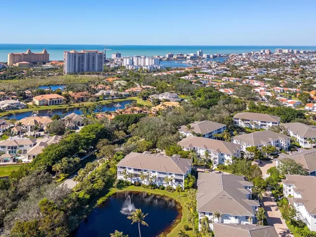 Bird's eye view featuring a residential view and view of Gulf