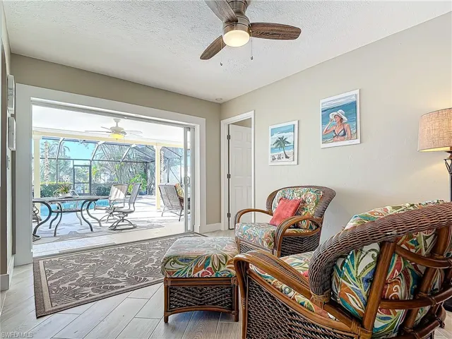Views of the lanai and pool.