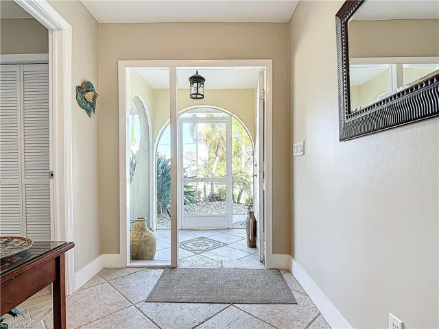 View from the Foyer to the Front door.