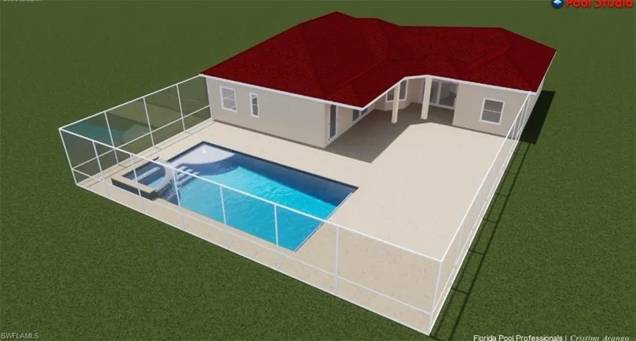 Virtual Rendering of Potential Pool Area