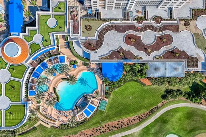 Aerial View of Pool Area