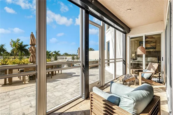 Interior Lanai with Outdoor View and Access to Patio