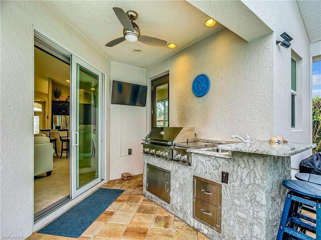 outdoor kitchen with sink