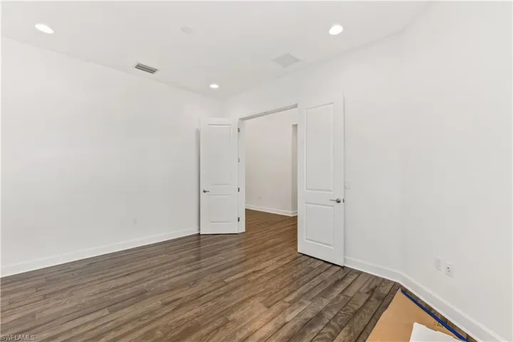 Den with double doors