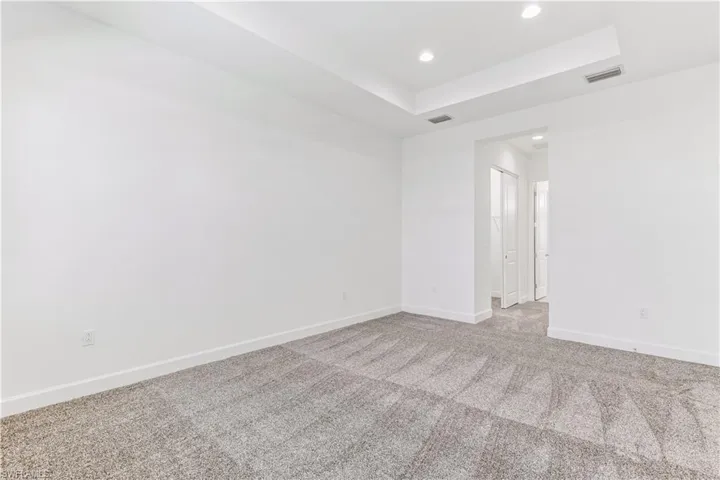 2 large walk in closets off the master bedroom