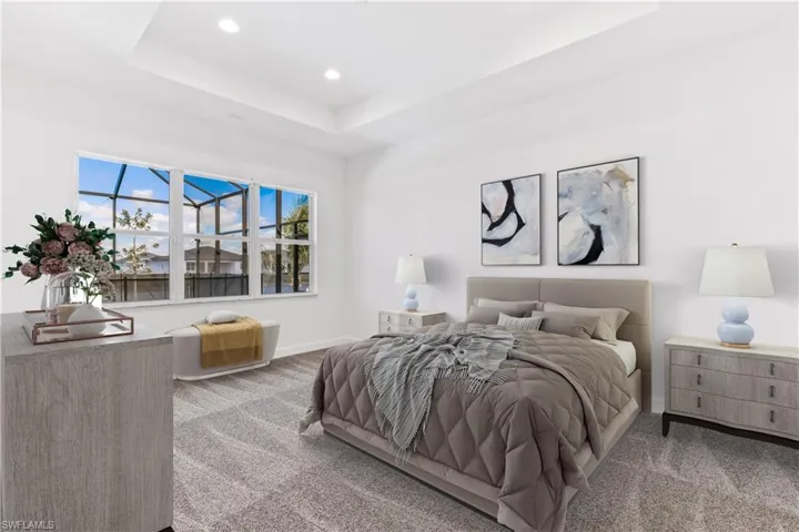 Master Bedroom - virtually staged