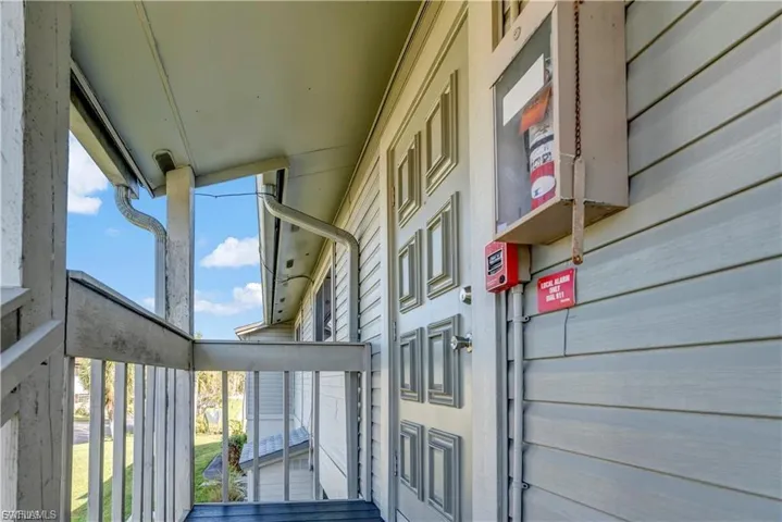 Exterior view of a fire alarm