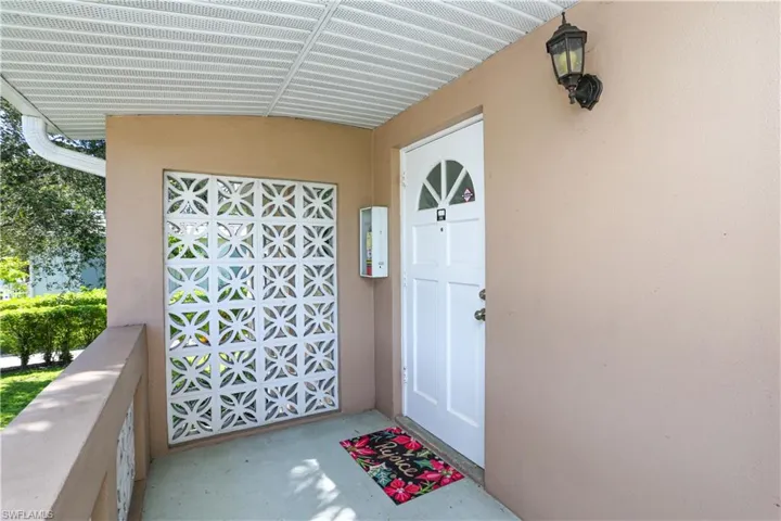 View of exterior entry