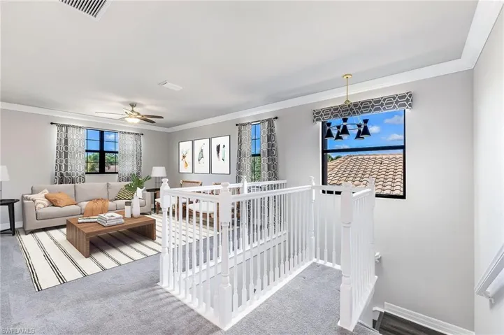 Loft area (virtually staged)