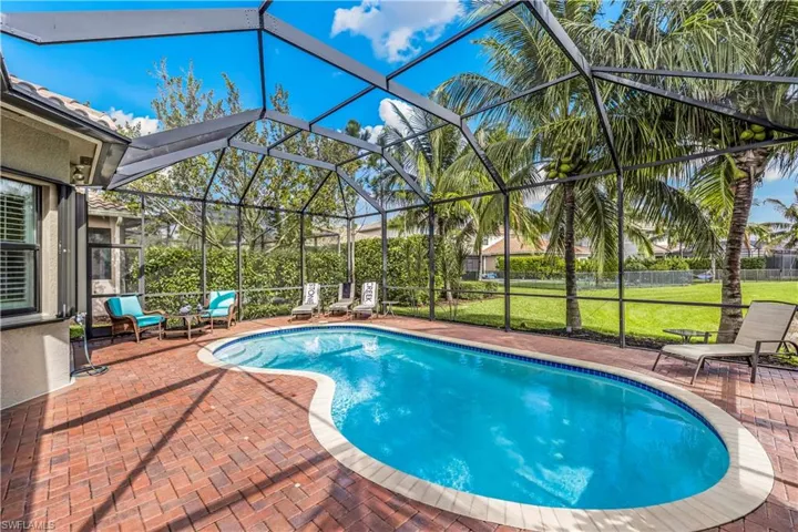 Private backyard with beautiful lake view