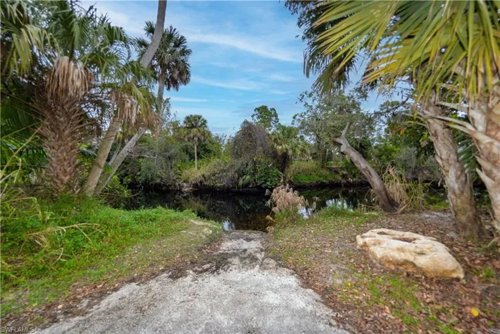 View of yard featuring a water view