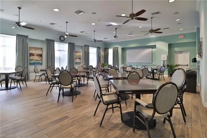 Community game room, movie room