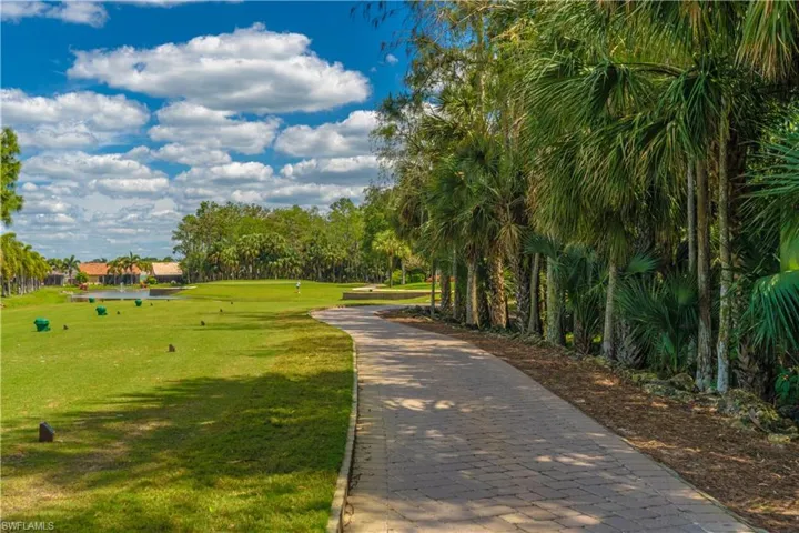 View of home's community featuring a lawn