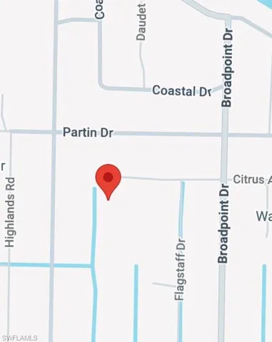 Location Map. Indicating the geographic position of the property