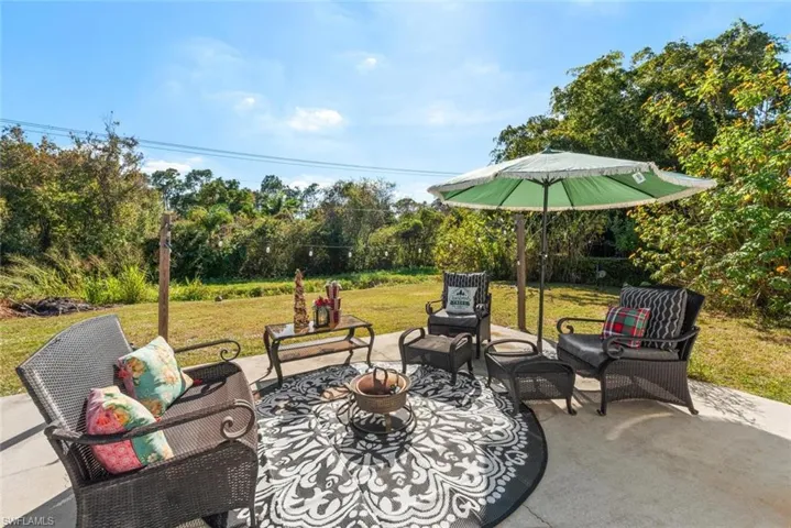 View of patio featuring an outdoor living space