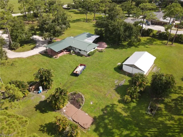 View from above of property