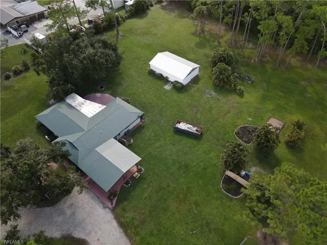 View from above of property
