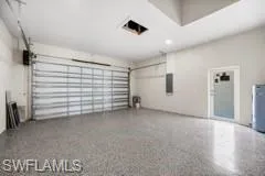 Garage with water heater
