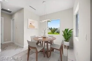 View of dining room