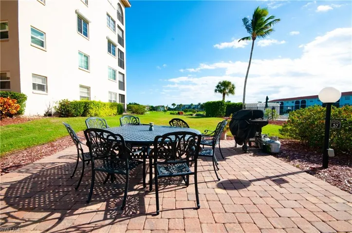 Gathering area with grill