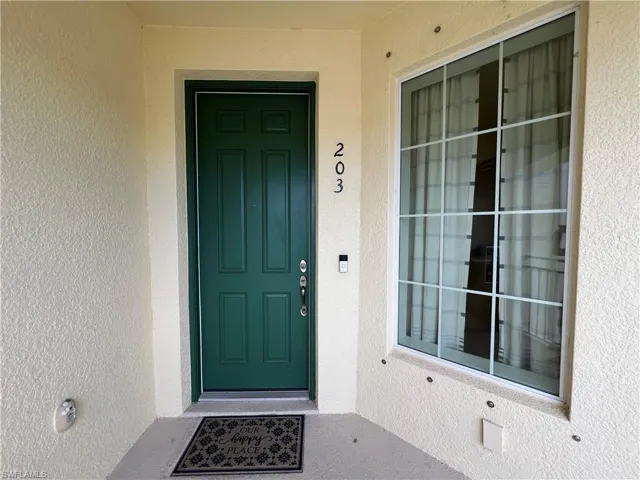View of front exterior entry