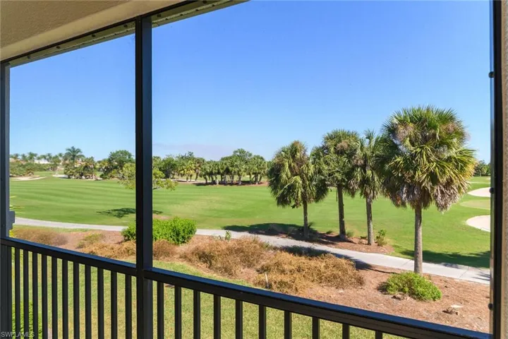 Expansive golf course view from your lanai.