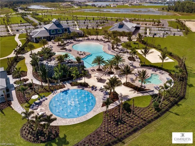 11,000sf zero dept entry pool with slide