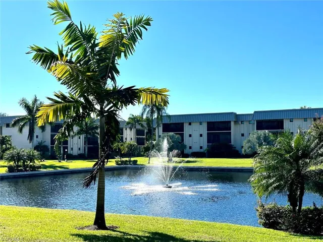 Hidden Lake is adjacent to pool and offers a very scenic common area for the community