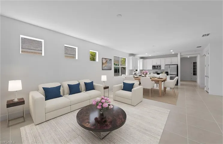 Virtually staged.