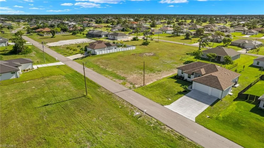Birds eye view of property