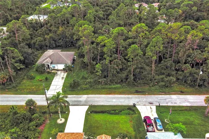 View from above of property
