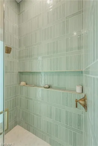 Bathroom featuring a stall shower