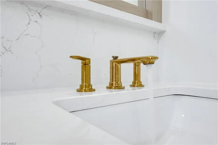 Bathroom view of a sink