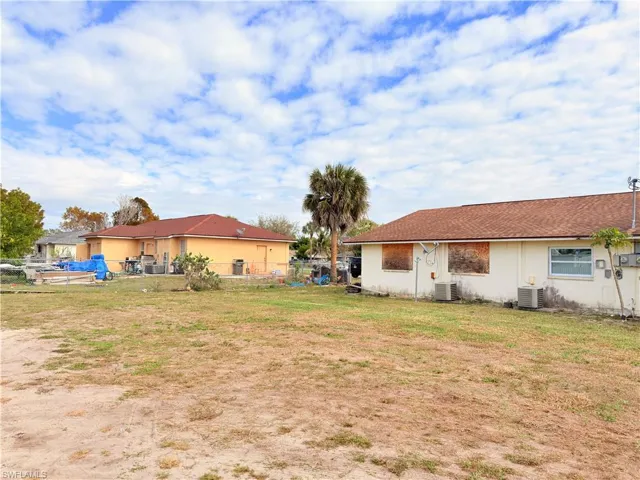 Back of property