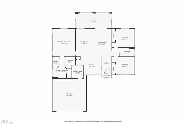 View of floor plan / room layout