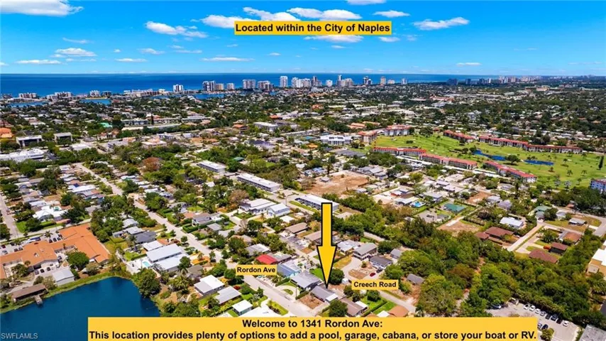 Prime location with plenty of room to add a pool, cabana, garage, or store your boat or RV!