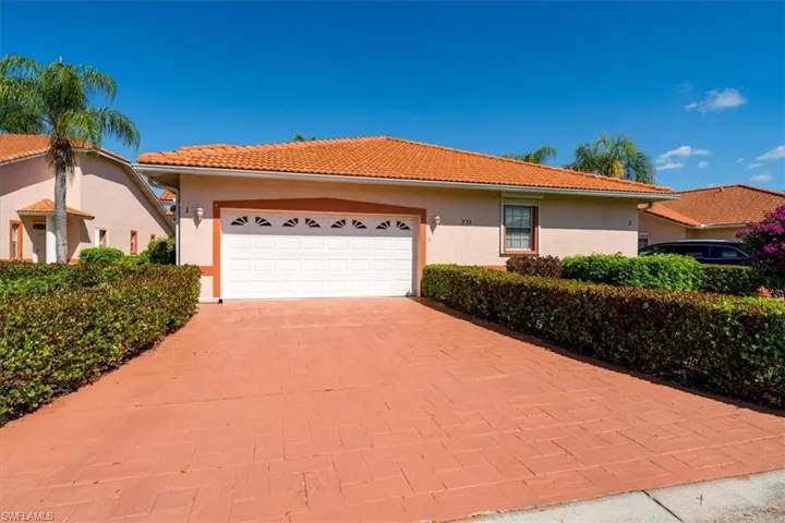 Paver Driveway & 2 Car Garage