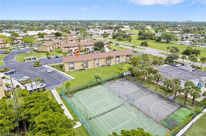 Tennis and basketball court