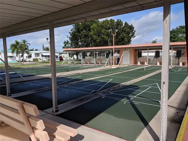 View of community with shuffleboard