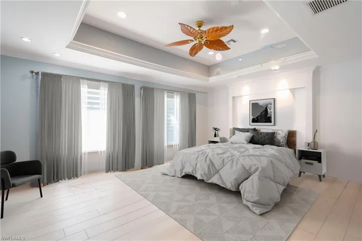 Virtually staged 4th bedroom