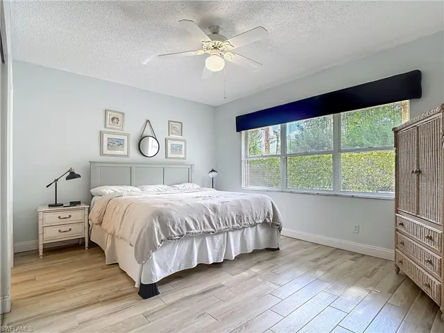 Master bedroom with king size bed