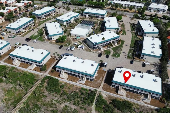Aerial view of Sanibel Arms West Complex
