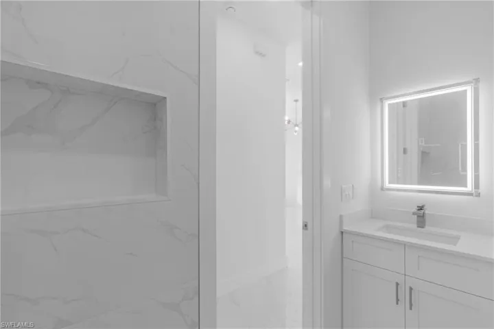 Bathroom featuring vanity