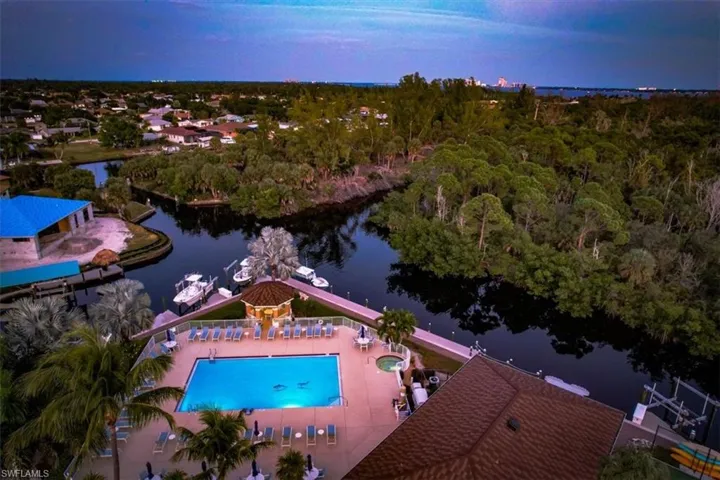 Pool with clubhouse
