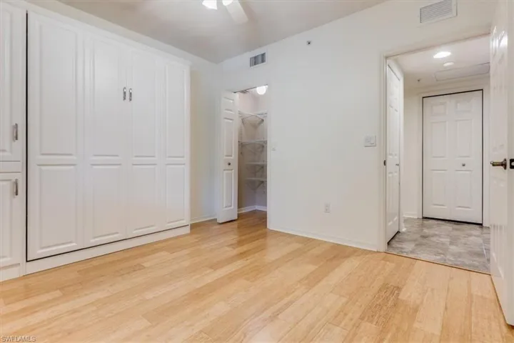 Walk in closet and ample storage