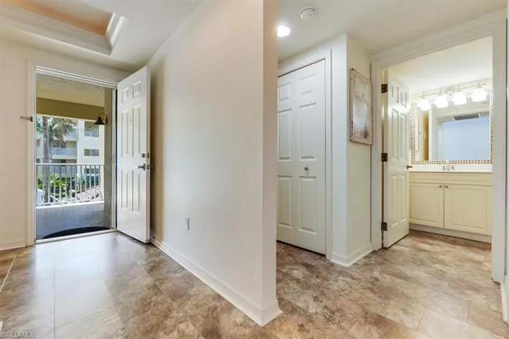 Spacious foyer perfect for greeting guests