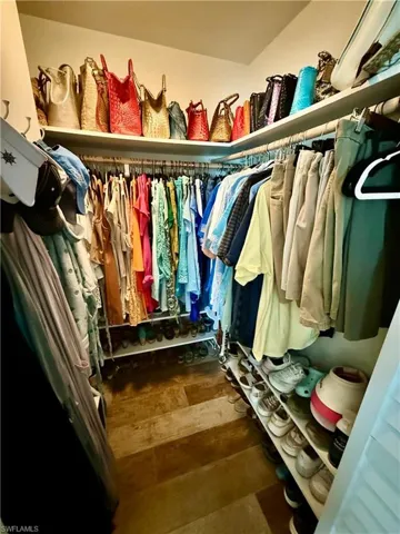 View of spacious closet
