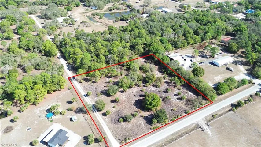 View of property location with property parcel outlined