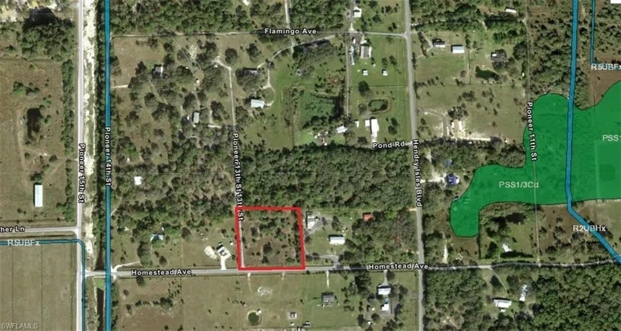 Map / location featuring property boundaries highlighted
